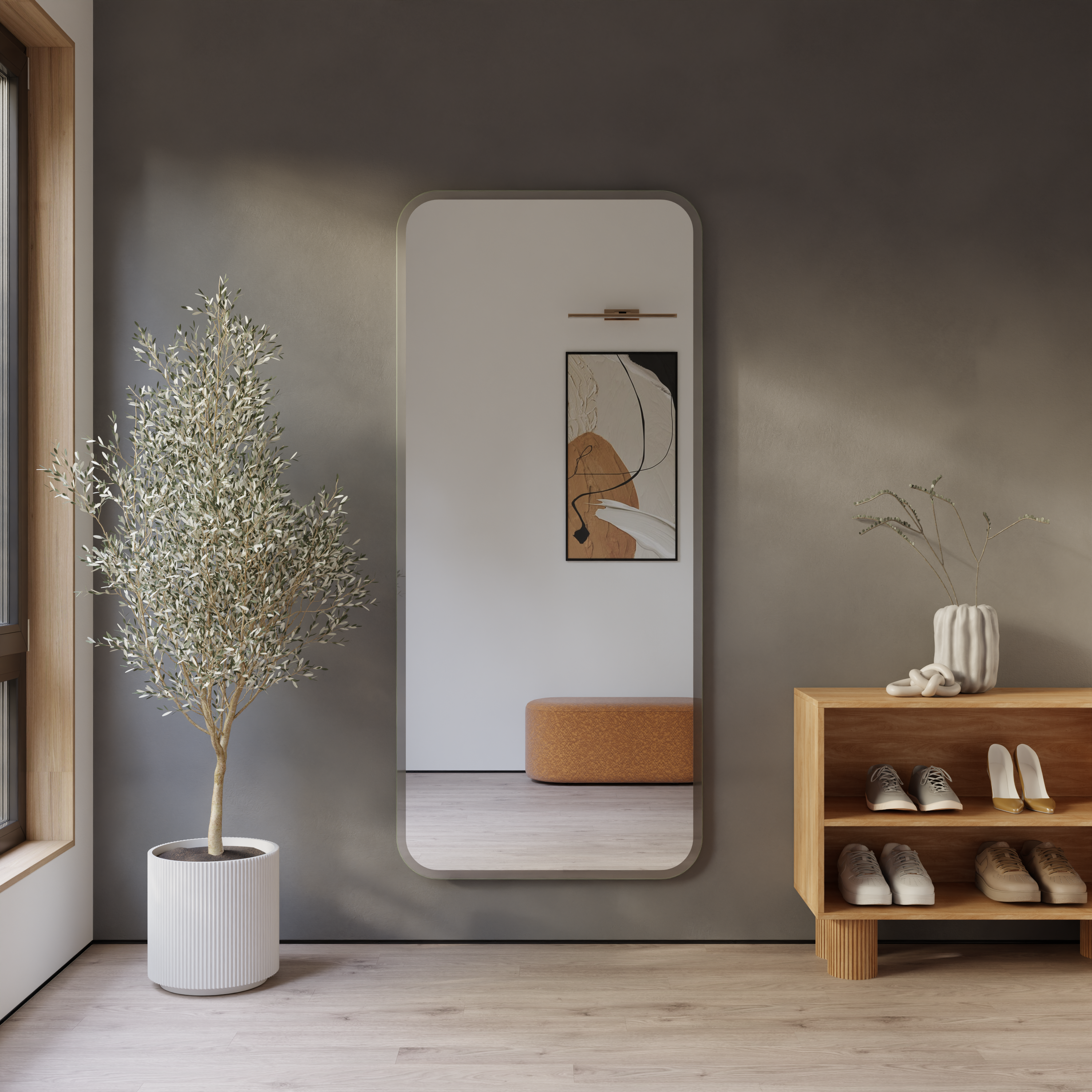Зеркало в прихожую «Глория-XL» (Pearl-XL) с интерьерной подсветкой - фото 7