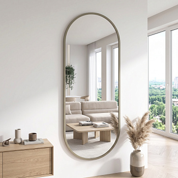 Зеркало Капсула в МДФ раме RAL 1035
