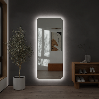 Зеркало в прихожую «Глория-XL» (Pearl-XL) с интерьерной подсветкой