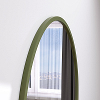 Круглое зеркало в МДФ раме RAL6013