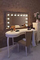 Гримерное зеркало П-образное с подсветкой лампочками LED — фото 7